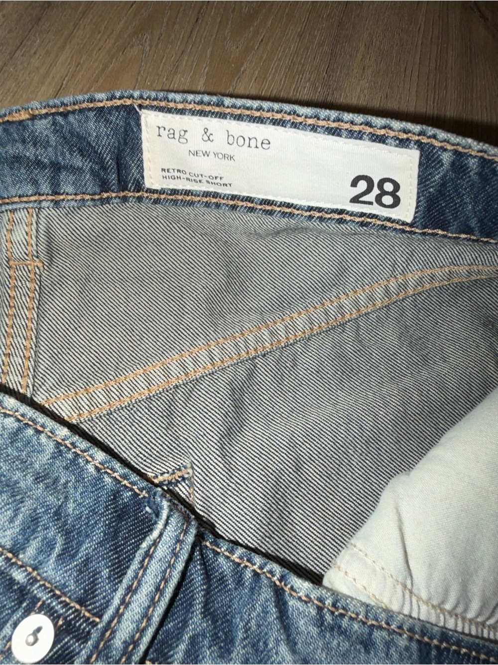 Rag & Bone Retro Denim Cutoff Shorts - Picture 4 of 8